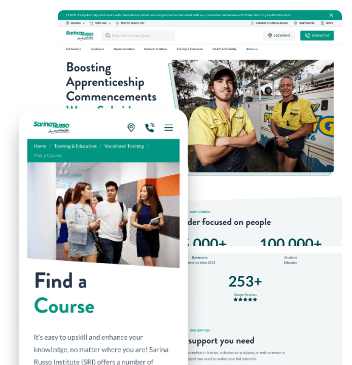 Sarina Russo website